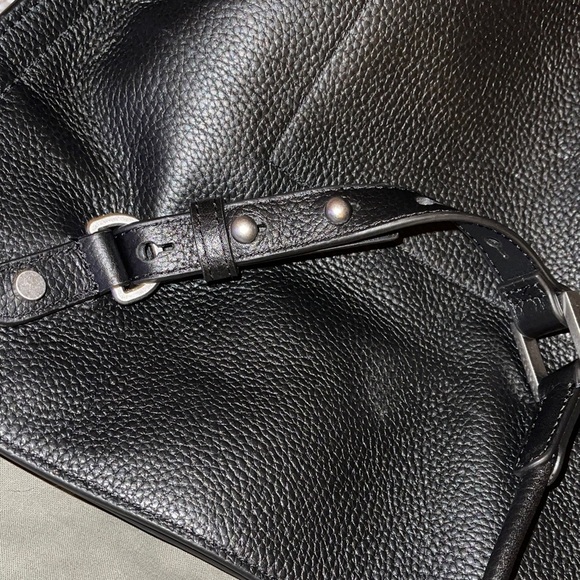 AllSaints Leather Black Shoulder Cinch bag - Picture 5 of 8
